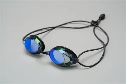 New Swimming Goggles Rope Head with Bright Color Electroplated Waterproof and Anti-Fog Goggles Adult Outdoor Swimming Glasses